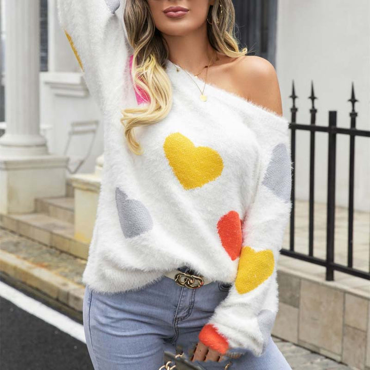 Levoire | En Tricot À Motif Coeur