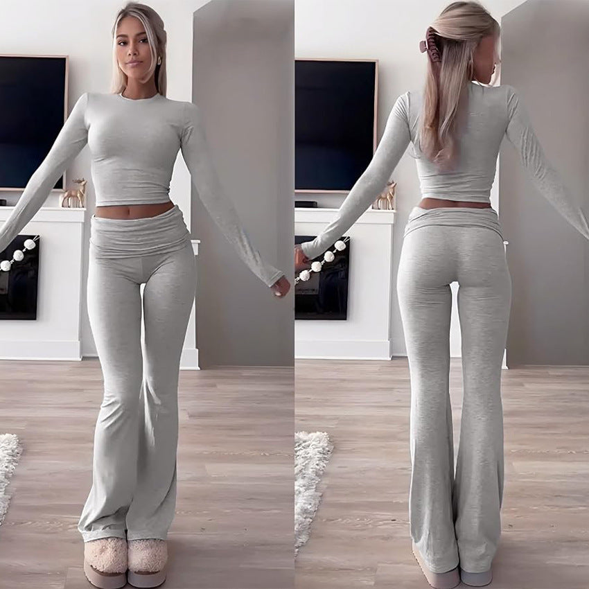 Levoire | Ensemble d'entraînement Décontracté Deux pièces Largeur de coupe Pantalon Ensemble
