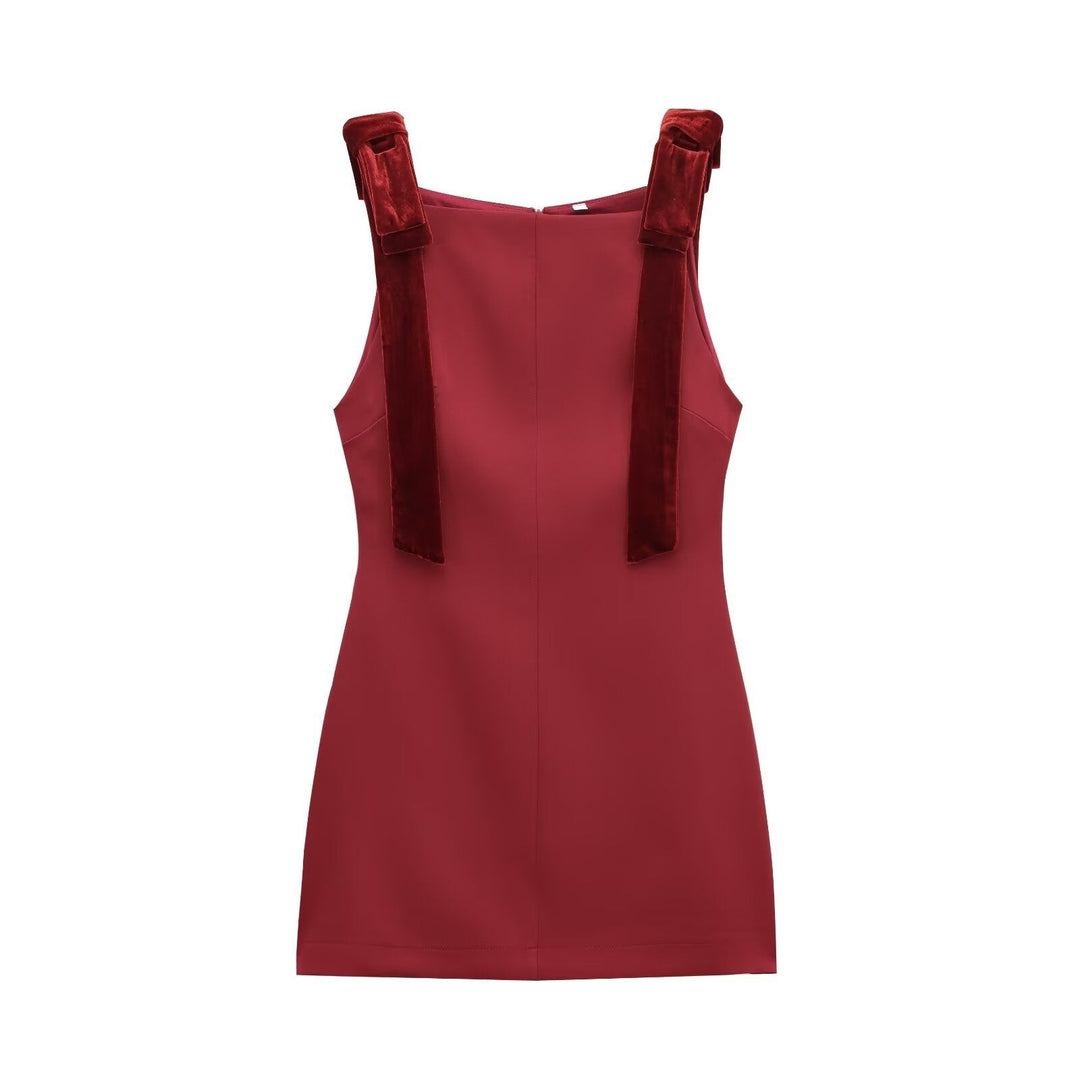 Levoire | Robe kimono en velours couleur de fête Bordeaux