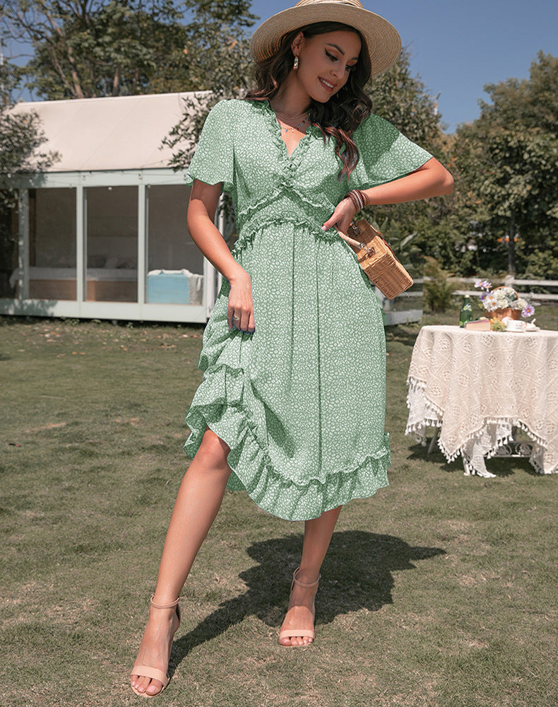 Levoire | Élégante Robe Vintage Pour Femme Vert clair