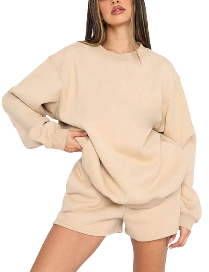 Levoire | Élégant ensemble de shorts de mode pour femmes Abricot