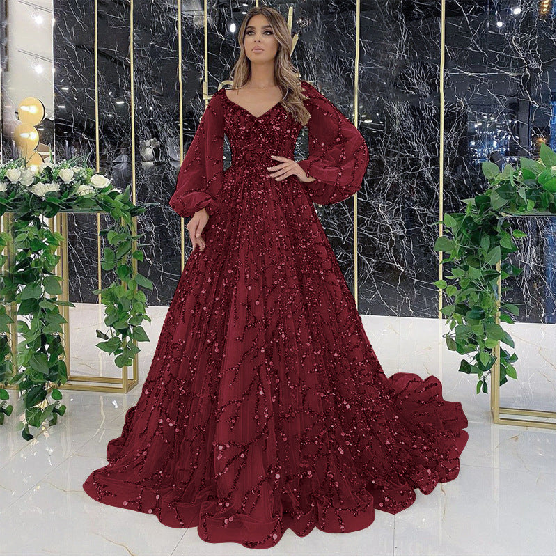 Levoire | Captivating social Aura Queen Long dress Date rot