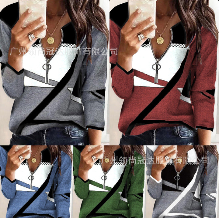 Levoire | T-shirt à manches longues zip tendance