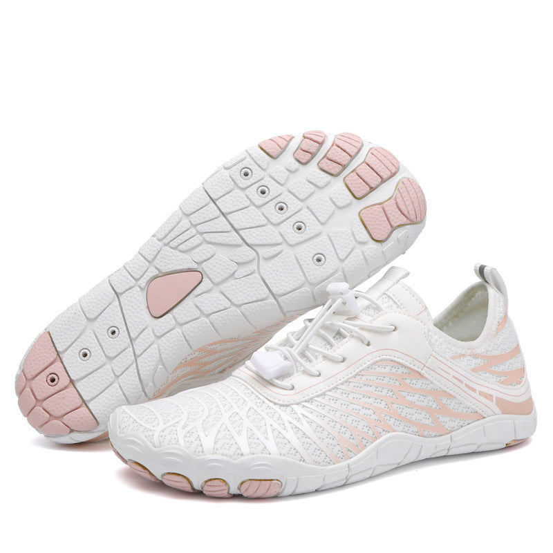 Levoire | Chaussure élégante pieds nus Blanc-Rose