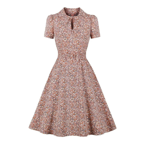 Levoire | Robe à manches courtes avec un petit motif floral