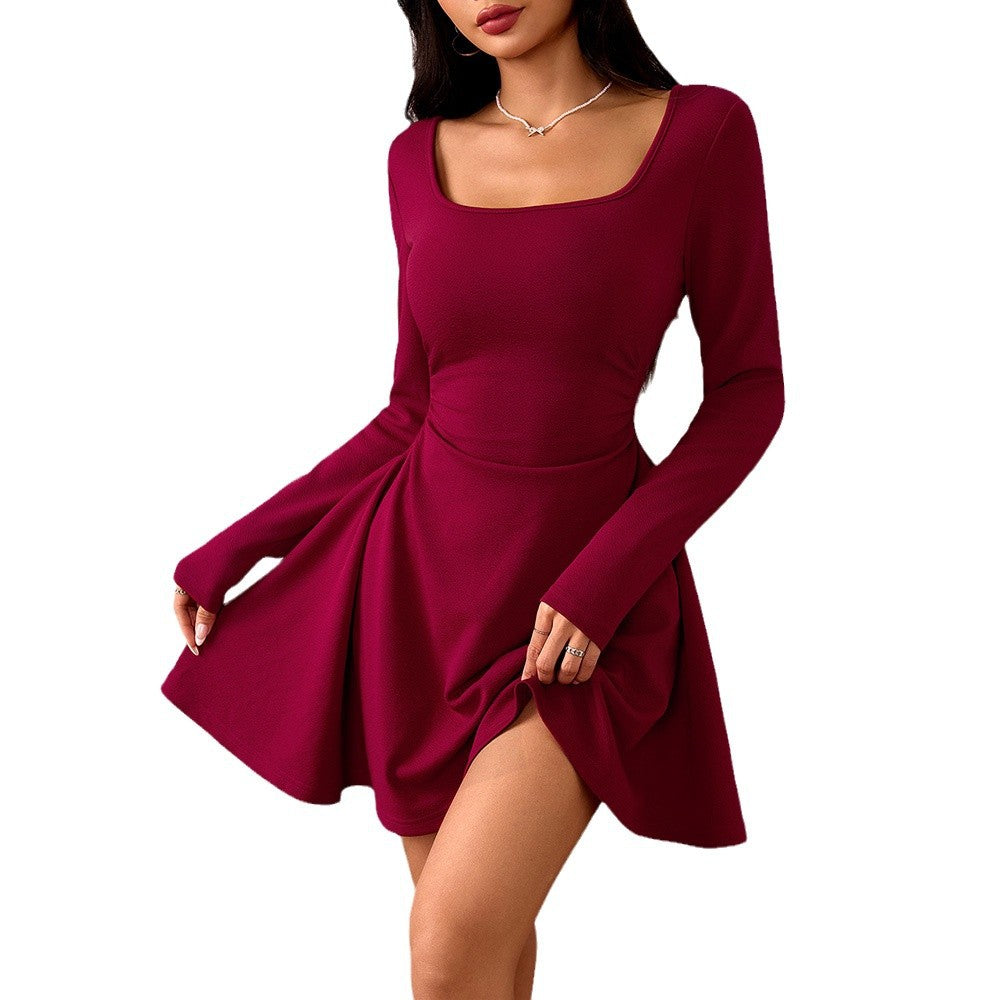 Robe mini femme avec décolleté carré et jupe évasée Levoire