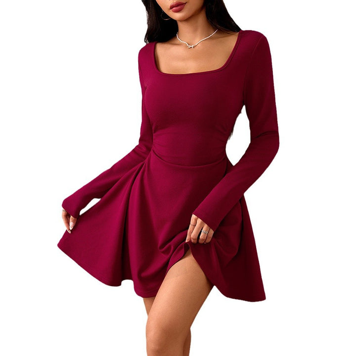 Robe mini femme avec décolleté carré et jupe évasée Levoire