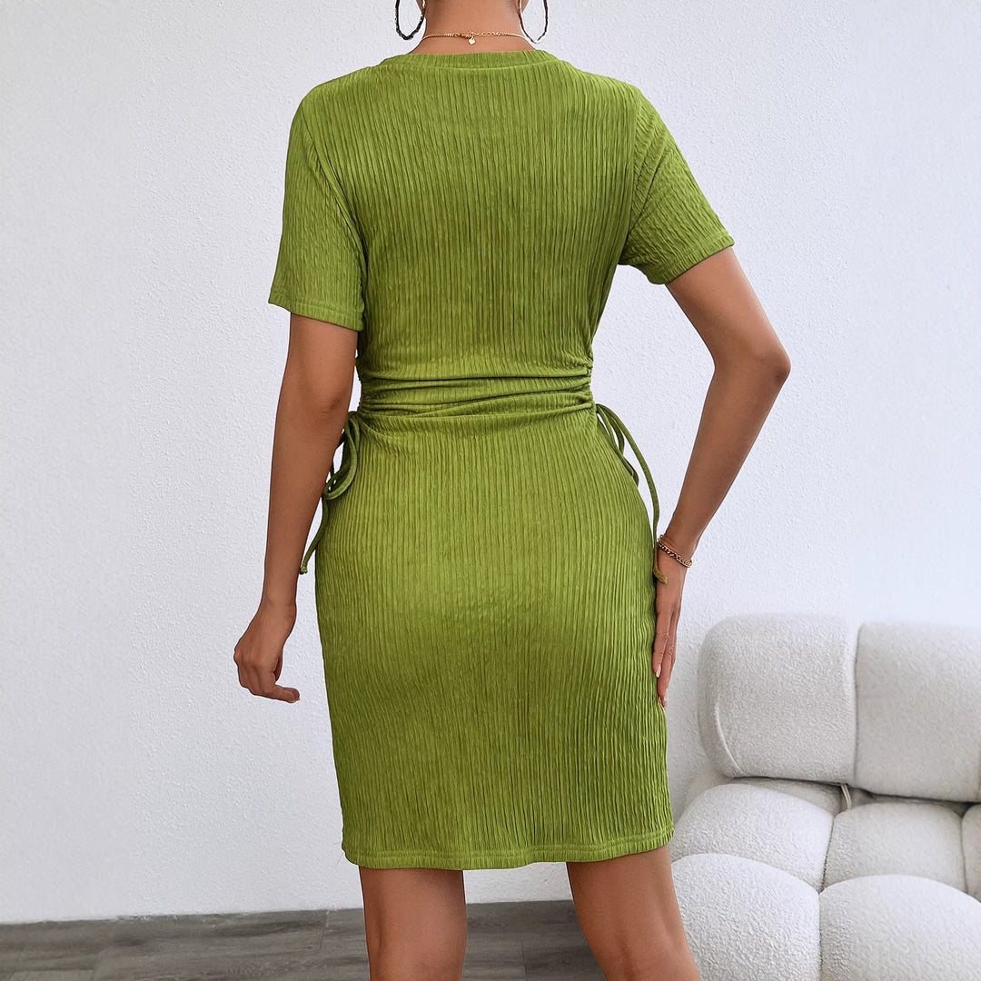 Robe femme flatteuse avec laçage sur le côté Levoire