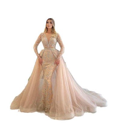 Levoire | Robe Tulle Dorée Brillante Décorée