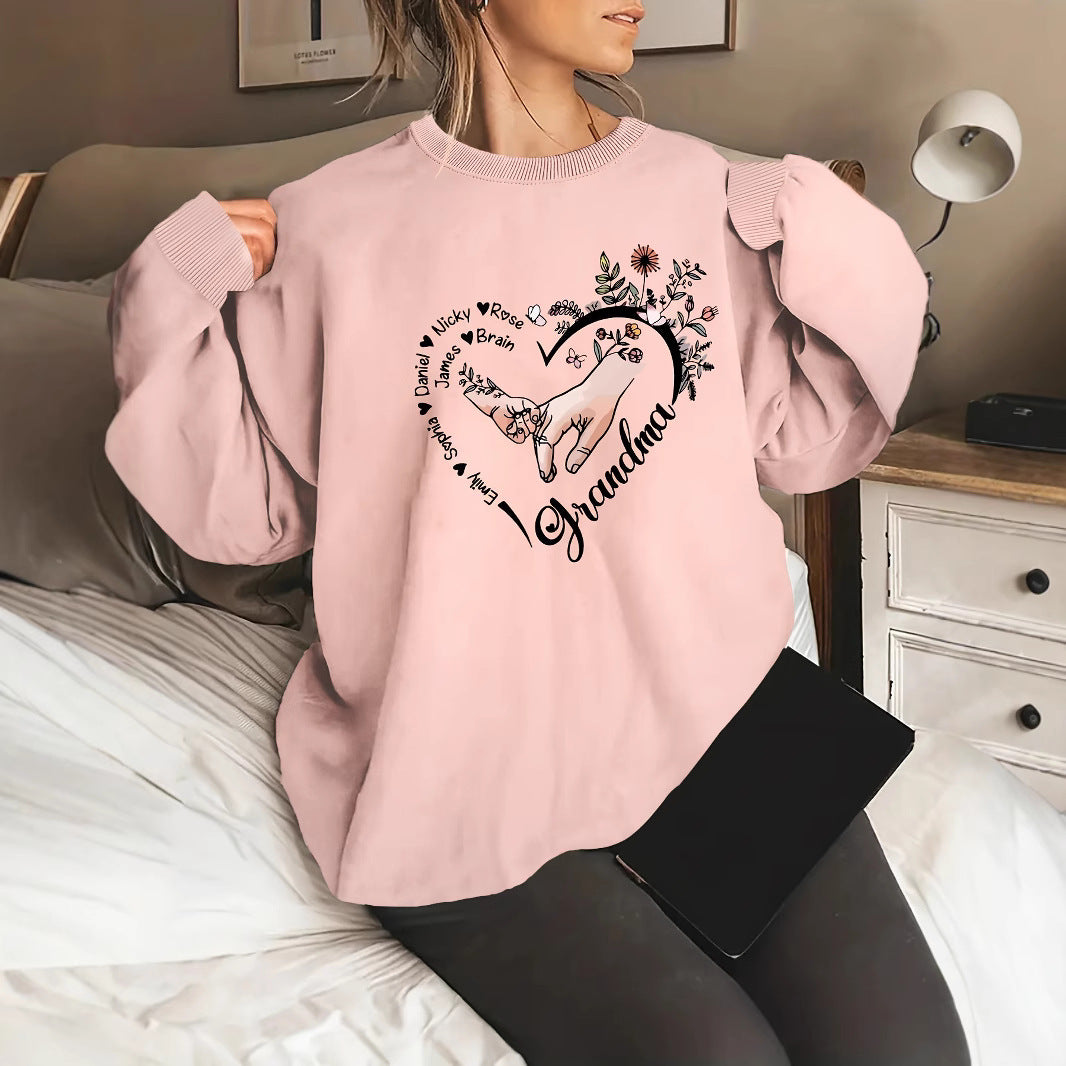 Pull décontracté féminin avec motifs floraux Levoire
