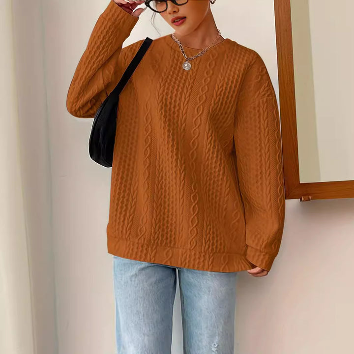 Sweater en tricot pour femmes avec look texturé et coupe décontractée Levoire
