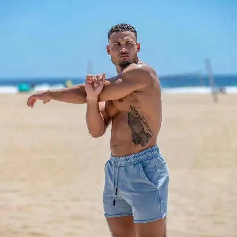 Levoire | Shorts pour hommes Gris Léger Tableau