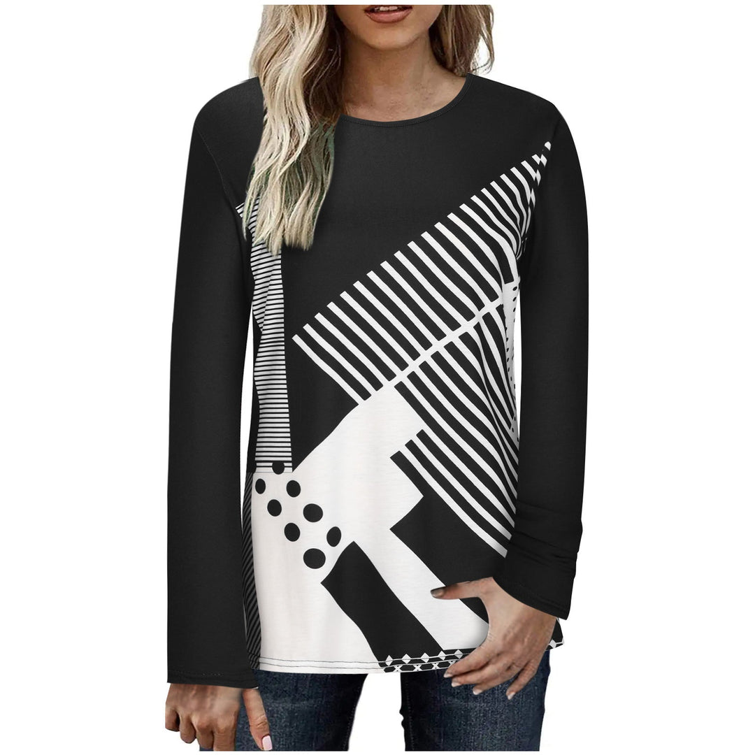 Levoire | Mode à imprimé élégant T-shirt à manches longues A4