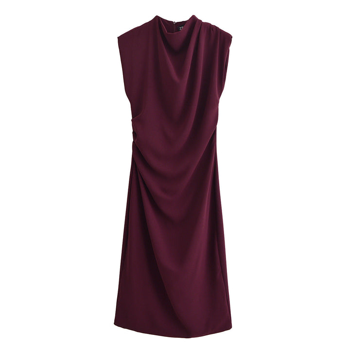 Levoire | Robe longue printemps à dos nu Bordeaux