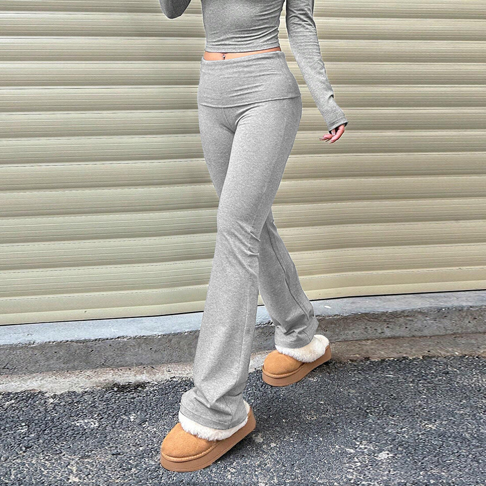 Pantalons de lounge pour femmes dans un style évasé élégant avec doublure douce Levoire