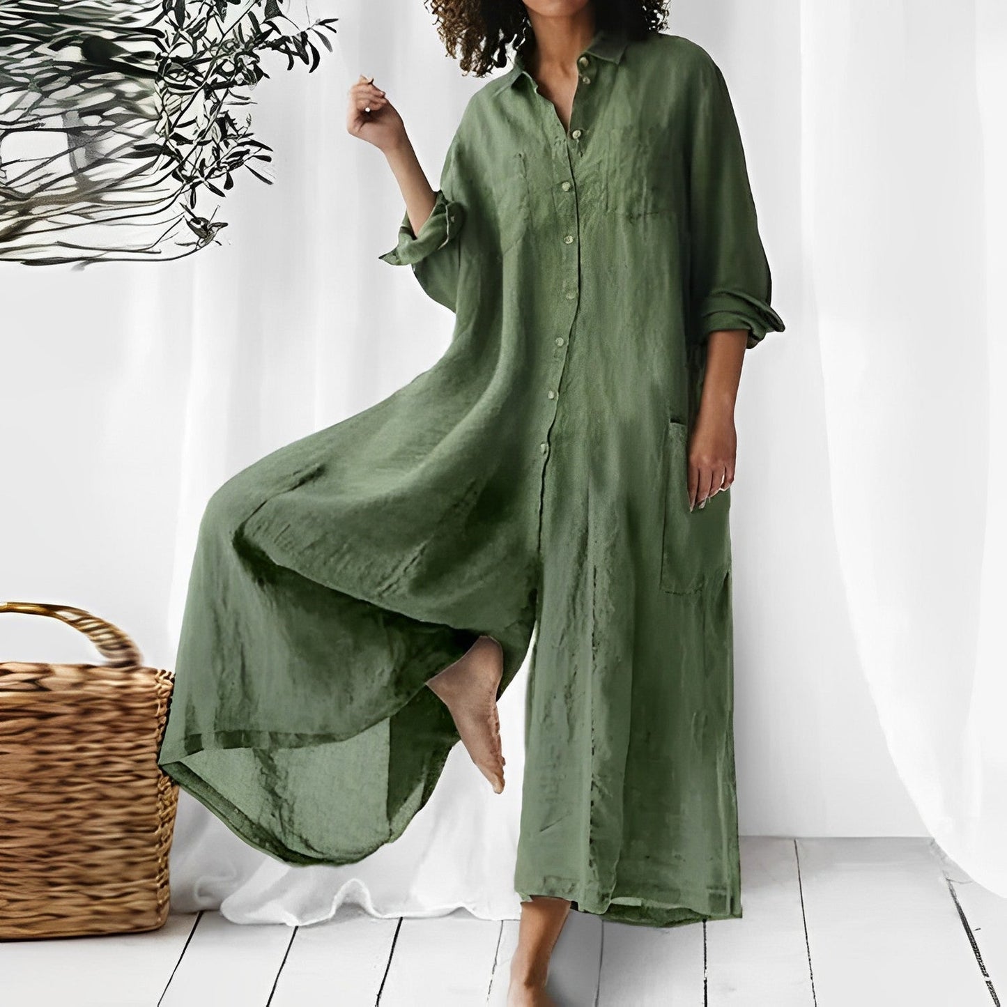 Levoire | Combinaison Élégante Avec Design Stylé Vert