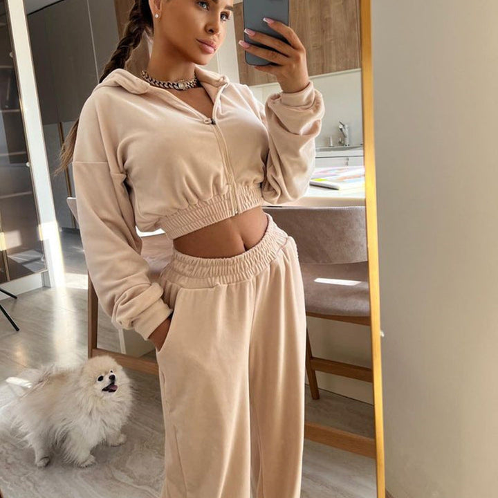 Levoire | Sweatshirt-set de Rentouva avec des pantalons longs élastiques