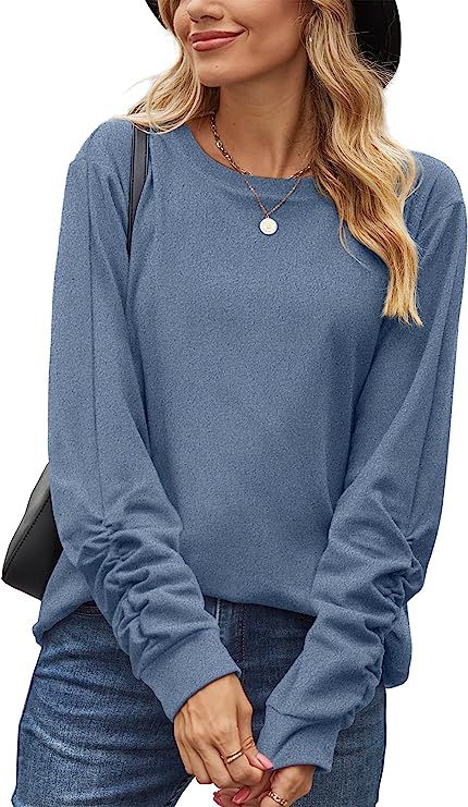 Chemise décontractée à manches longues pour femmes en mélange de coton doux Levoire