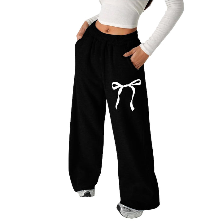 Pantalons de loisirs pour femmes avec motif de nœud élégant et coupe confortable Levoire