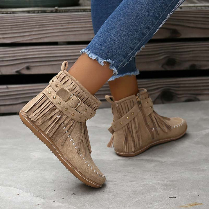Levoire | Bottines Boho Avec Ornements Et Boucles Pour Femmes