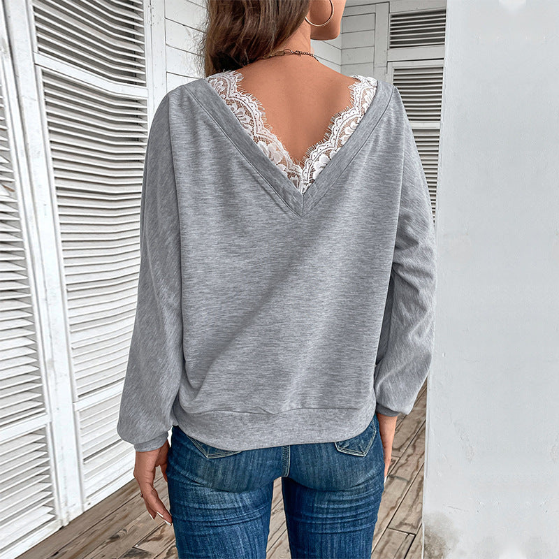 Top pratique de transition pour femmes avec un élégant décolleté en V et un design adapté à la vie quotidienne Levoire