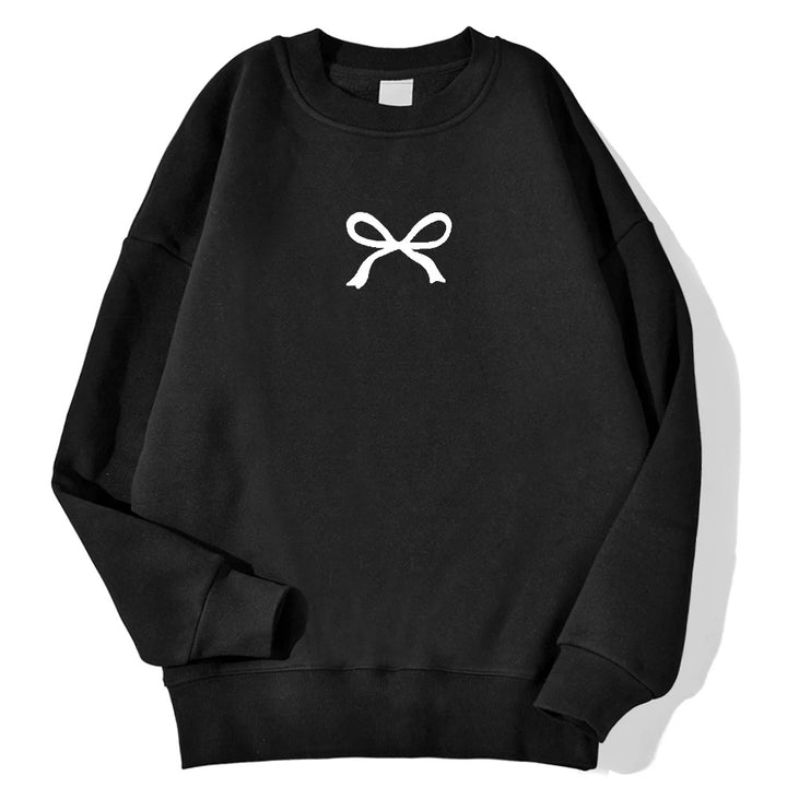Sweat à capuche confortable pour femmes avec motif de nœud à la mode Levoire