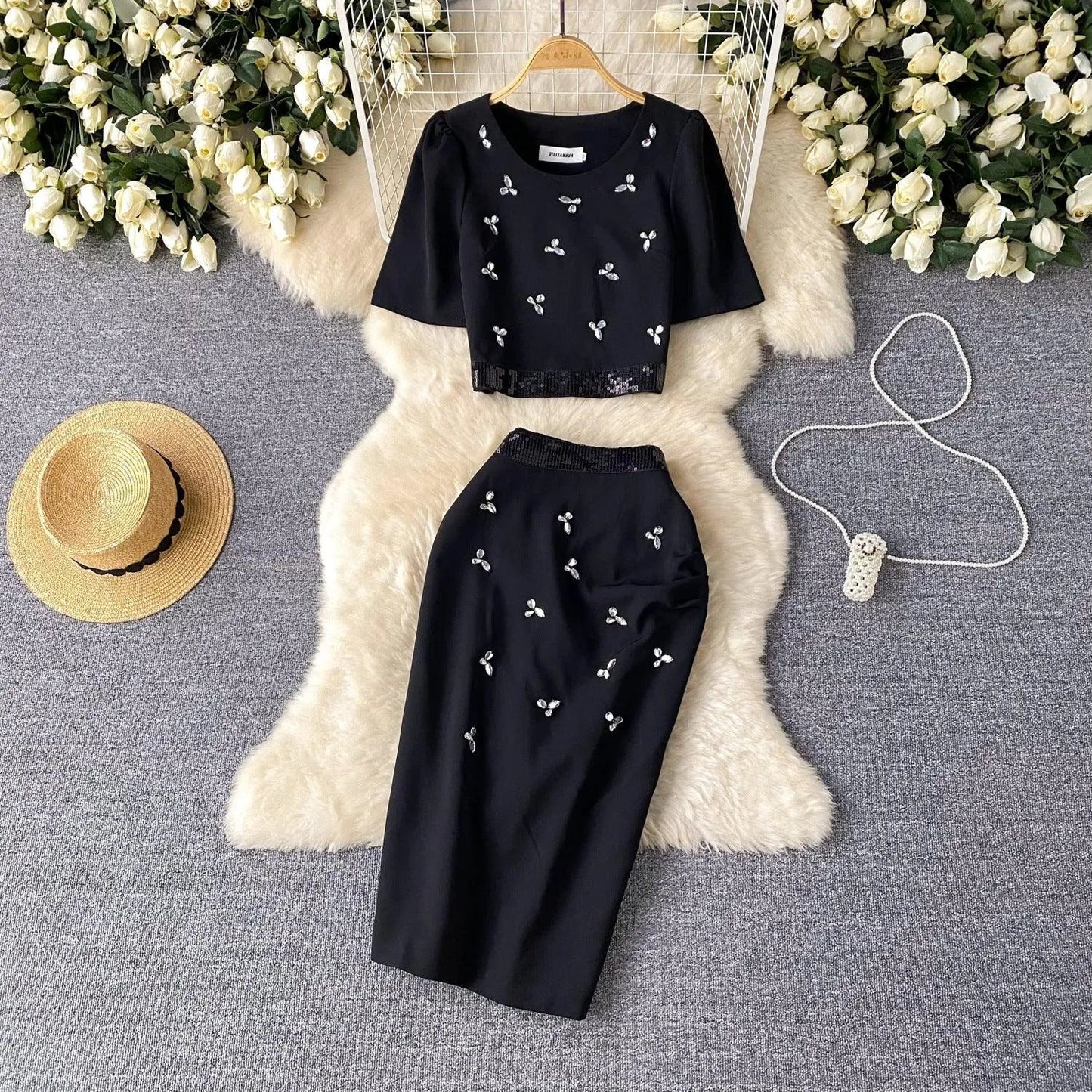 Levoire | Jupe et haut élégants pour femmes Noir