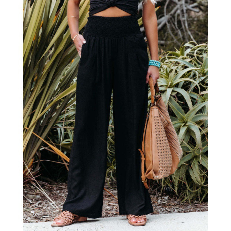 Levoire | Pantalon Large Décontracté Pour Femmes Noir