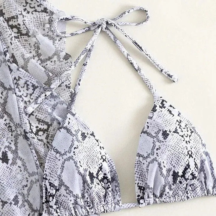 Levoire | Robe de plage en maille avec motif serpent