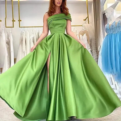 Levoire | Chic Vert Haute-Fente Sexy Robe