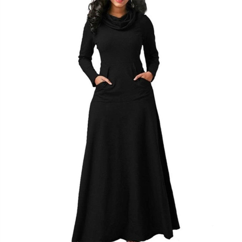 Levoire | Robe de soirée longue transparente à emmanchures ouvertes Noir