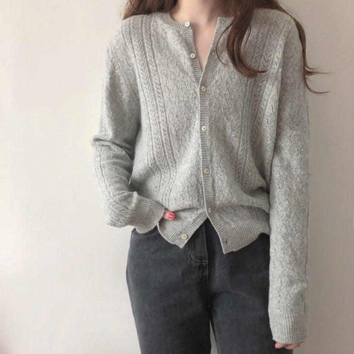 Cardigan pour femmes avec motif en relief Levoire