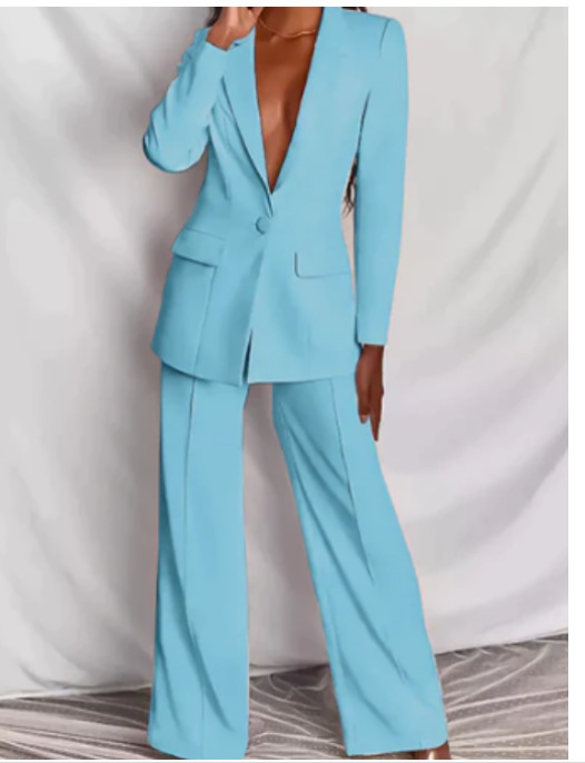Levoire | Élégante combinaison femme Bleu clair