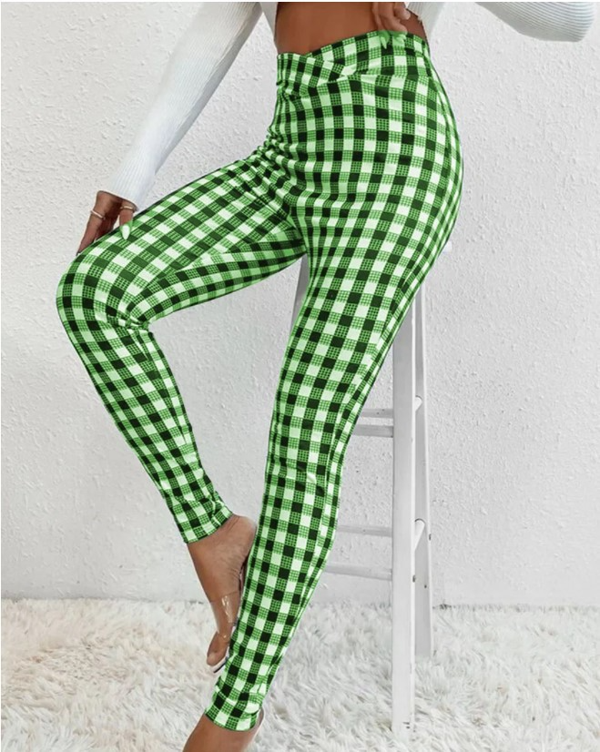 Levoire | Leggings À Motifs Imprimés Vert