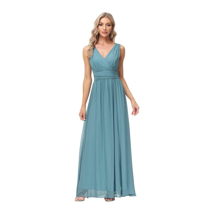 Levoire | Robe de soirée contemporaine et élégante Couleur d'hysope aquatique