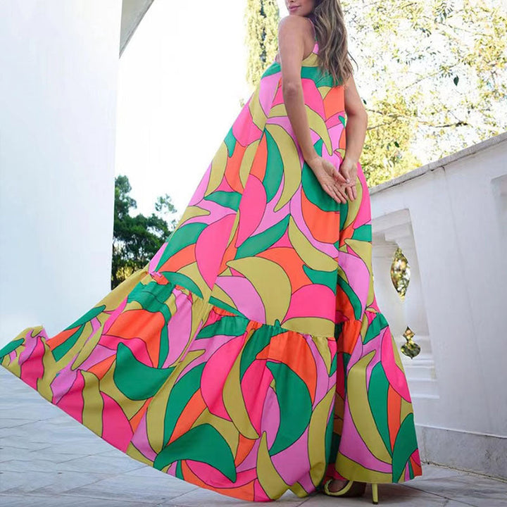 Levoire | Robe imprimée à dos nu élégante