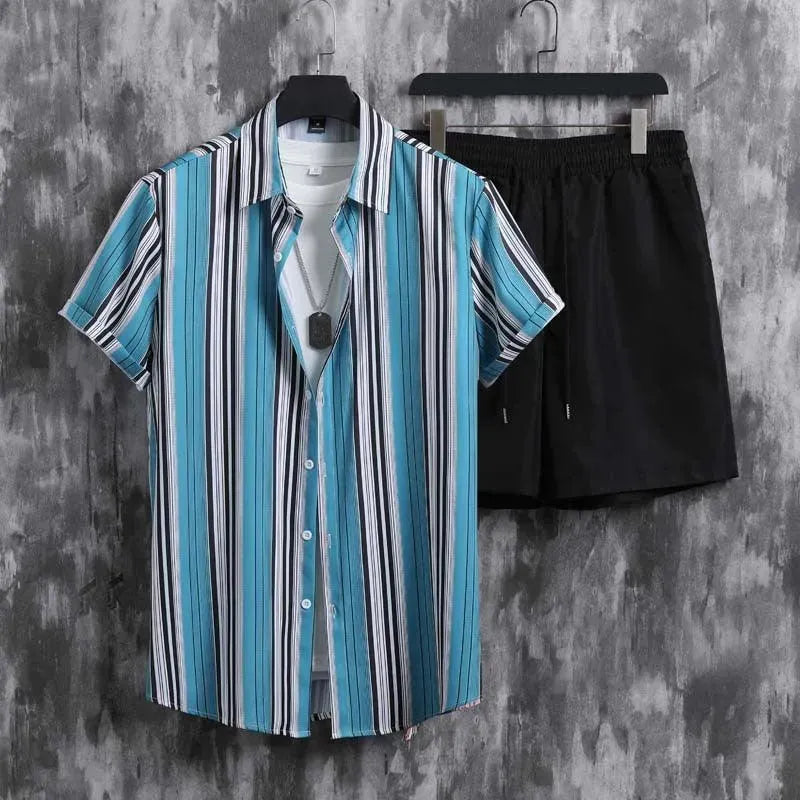 Levoire | Robe homme avec un peu de micro-élasthanne à fleurs Feuilles vertes
