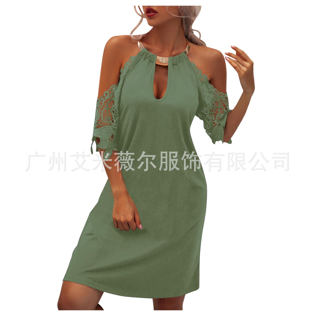 Levoire | Robe longue métallique sans bretelles séduisante Vert
