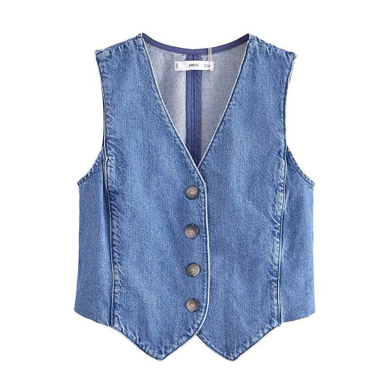 Levoire | Élégant ensemble jupe-veston en jean de printemps