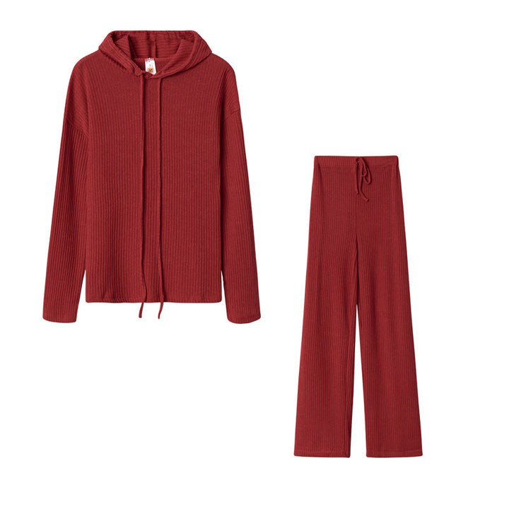 Women's Relax Suit with Hood and Wide Leg Levoire