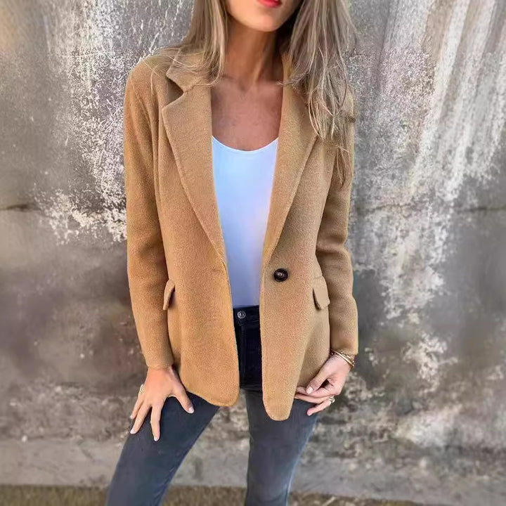 Veste blazer élégante pour femmes en polaire douce Levoire