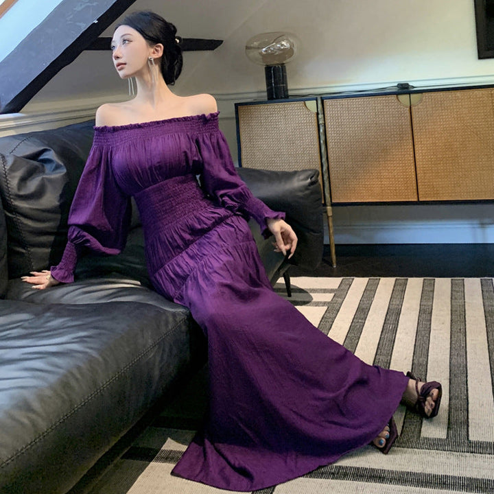 Levoire | Robe À Manches Mi-Longues Avec Ceinture De Nœud Grande Longue Flottante