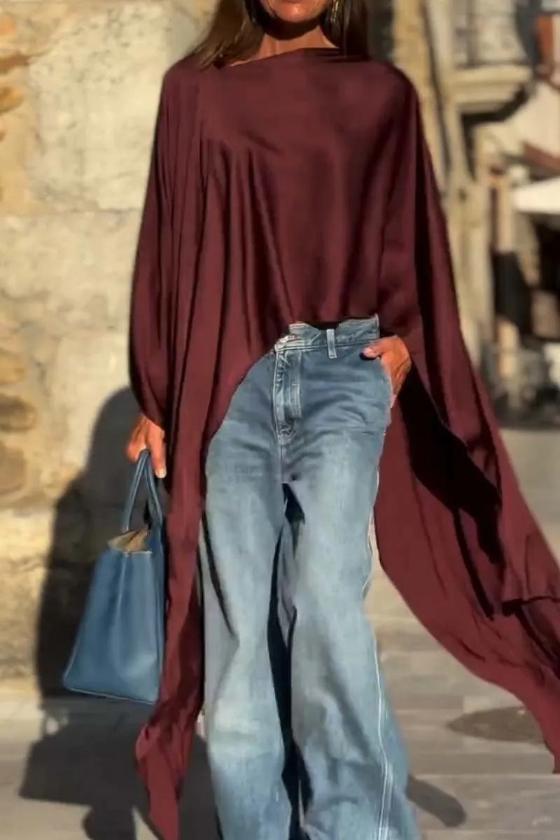 Haut surdimensionné tendance pour femmes avec une coupe fluide Levoire