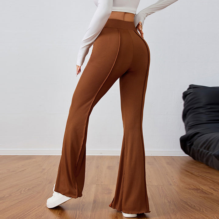 Pantalons évasés élégants pour femmes avec détails de fente latérale Levoire