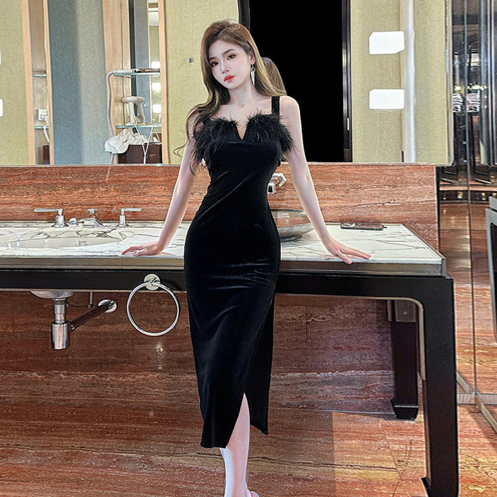Levoire | Robe sirène longue en velours
