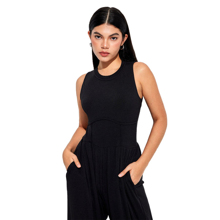 Combinaison pour femmes avec taille haute et poches latérales pratiques Levoire