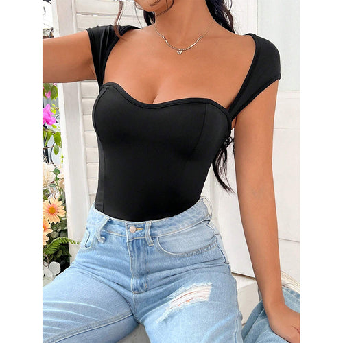 Maillot de bain élégant pour femme avec décolleté en forme de cœur et design texturé Levoire