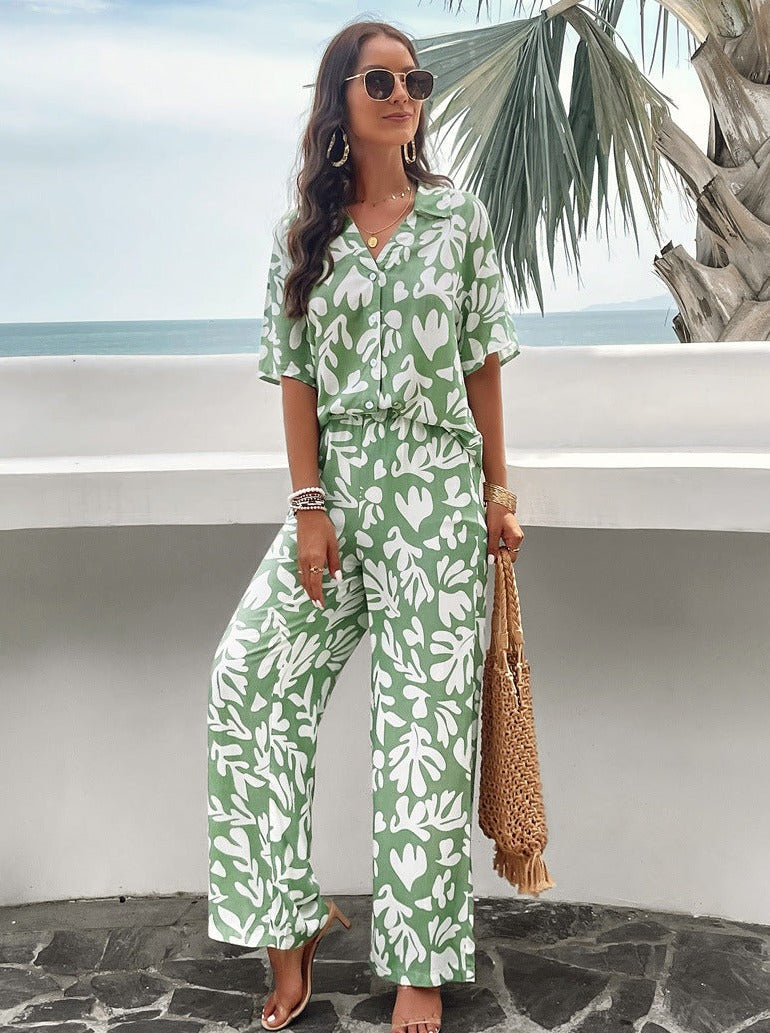 Levoire | Robe D'Été Avec Imprimé Et À Manches Courtes