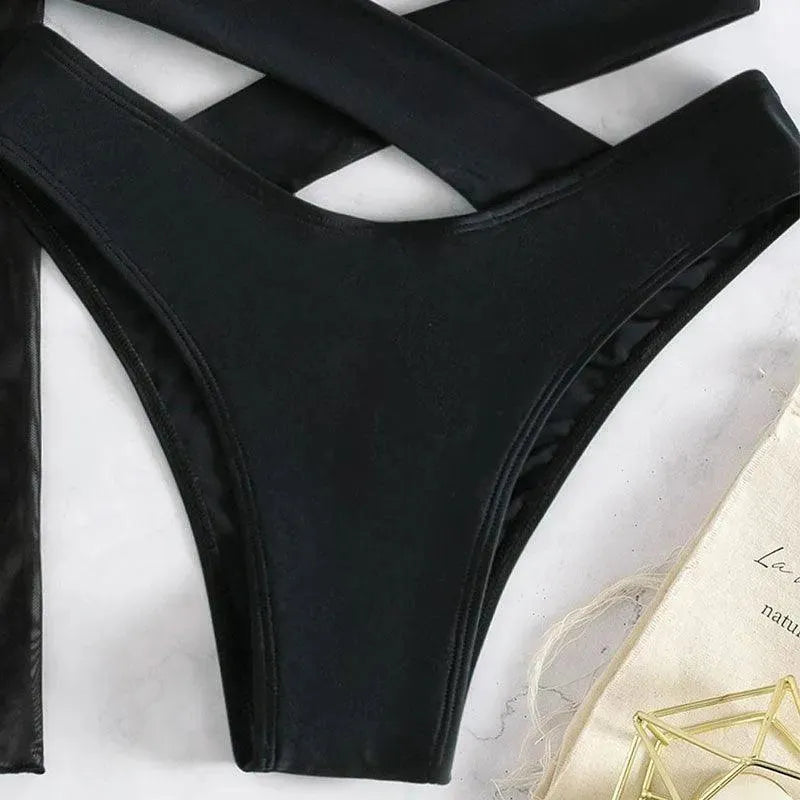 Levoire | Ensemble de maillot de bain trois pièces avec revêtement de plage