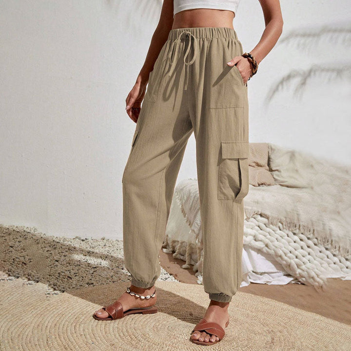 Levoire | Pantalons D'Été Colorés Et Légers Pour Femmes Khaki